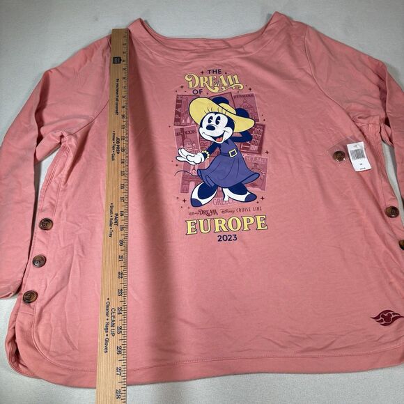DCL Disney Cruise Line Disney Dream of Europe 2023 Minnie  Long Sleeve Sz 1X NEW - Picture 9 of 9